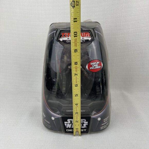 Hasbro 2005 Star Wars Titanium Series Darth Vader Display Case Poseable Helmet - Picture 5 of 7